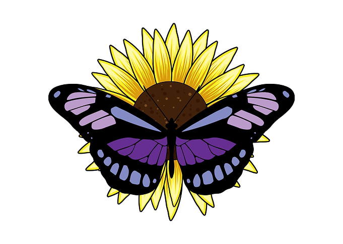 Butterfly Sunflower