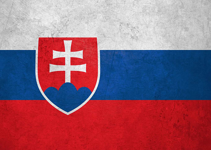 Flag of Slovakia on Wall