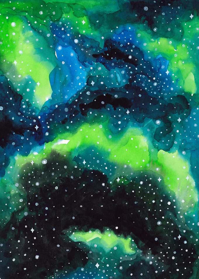 Watercolor Cosmic 02