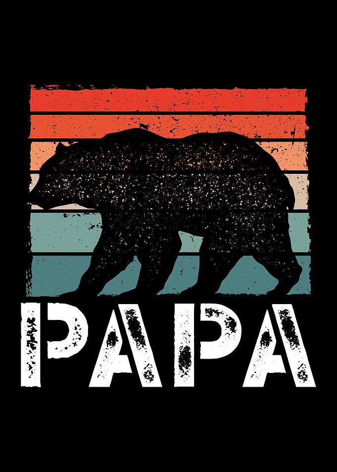 Dad bear retro