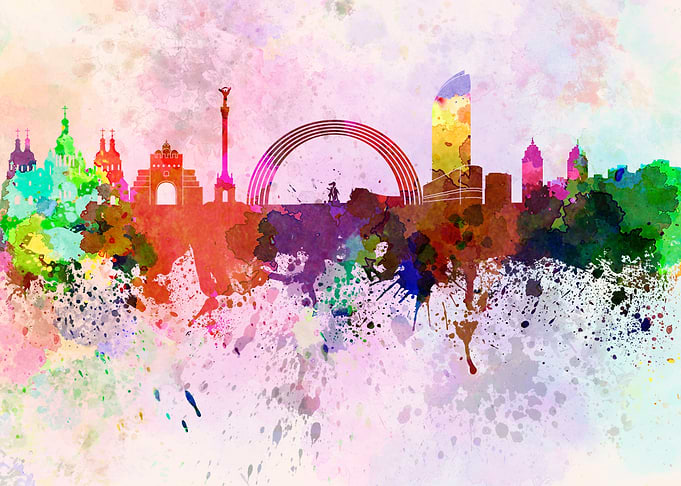 Kiev skyline