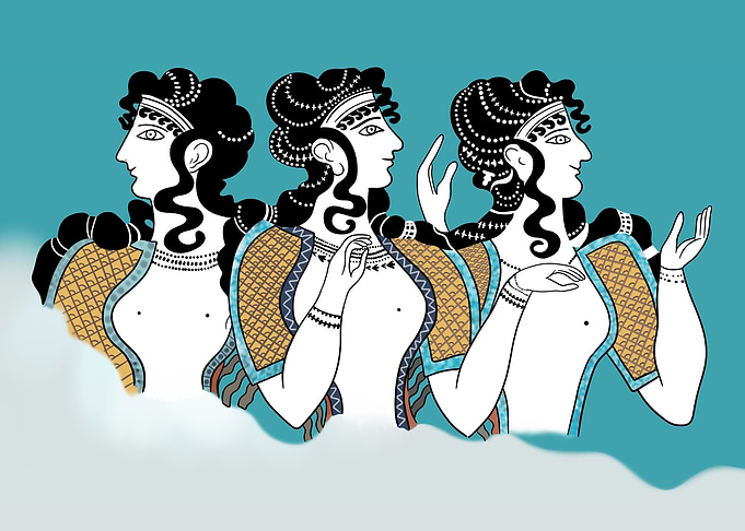 Blue Ladies Fresco