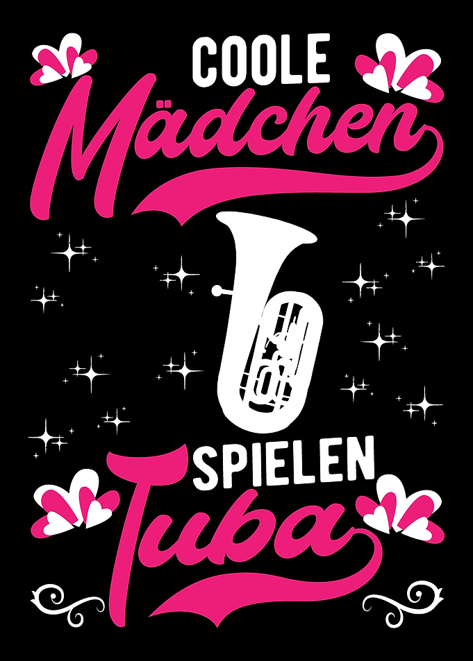 Coole Mdchen spielen Tuba