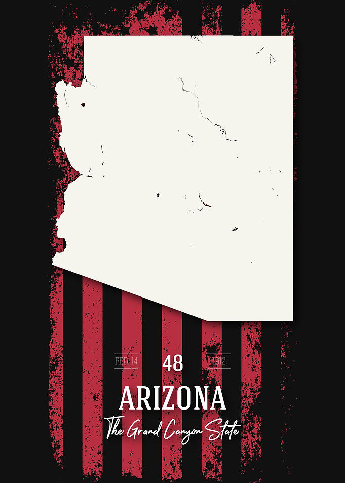 Arizona State Map USA