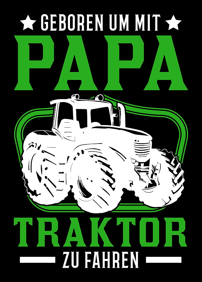 Traktor Papa Sohn Landwirt