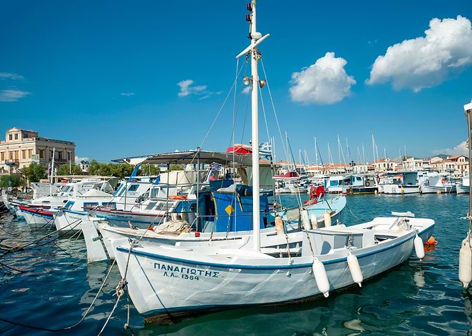 White boats