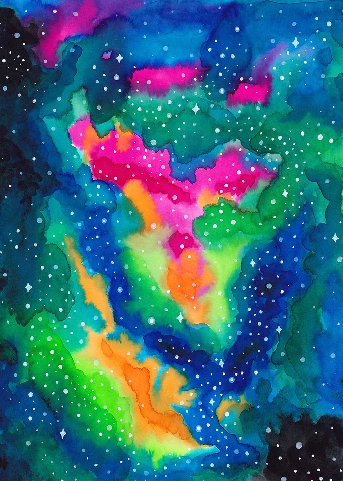 Watercolor Cosmic 05