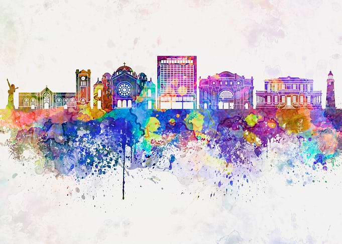 Kingston in watercolor
