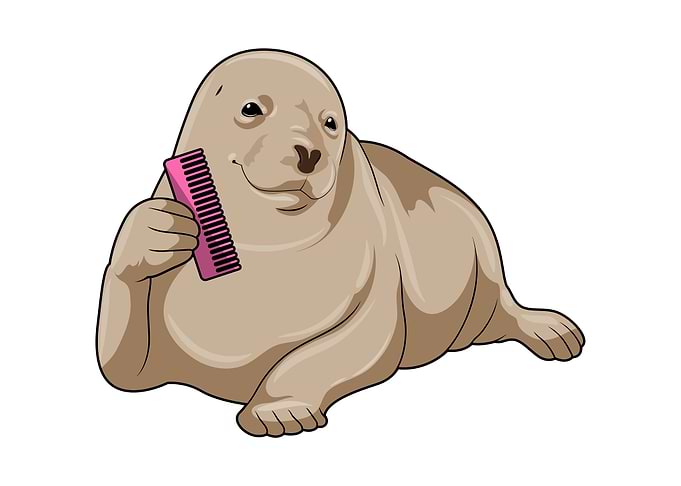 Seal Hairdresser Comb