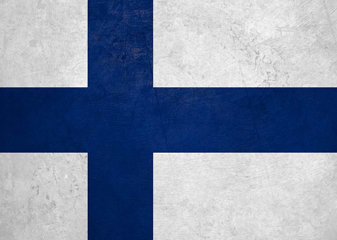 Flag of Finland on Wall