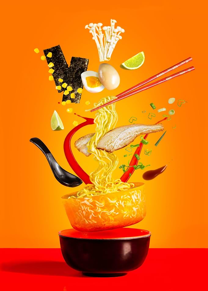 Asia Food Ramen Soup