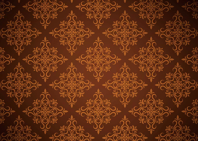 A floral pattern with flow