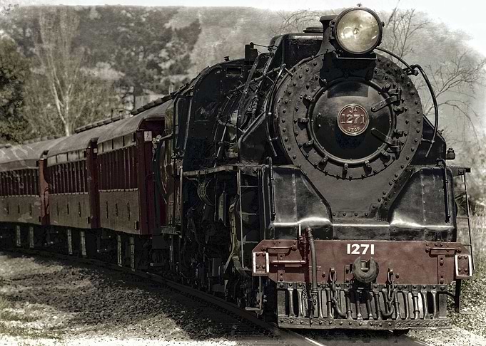 Retro Locomotive Train