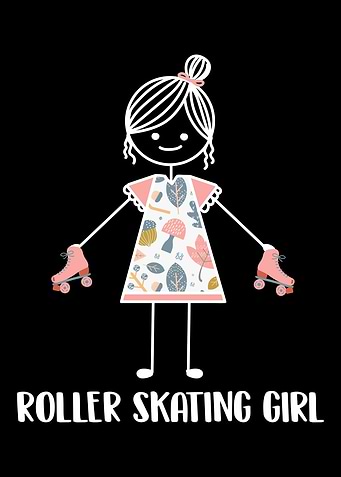 Roller Skating Skater Girl