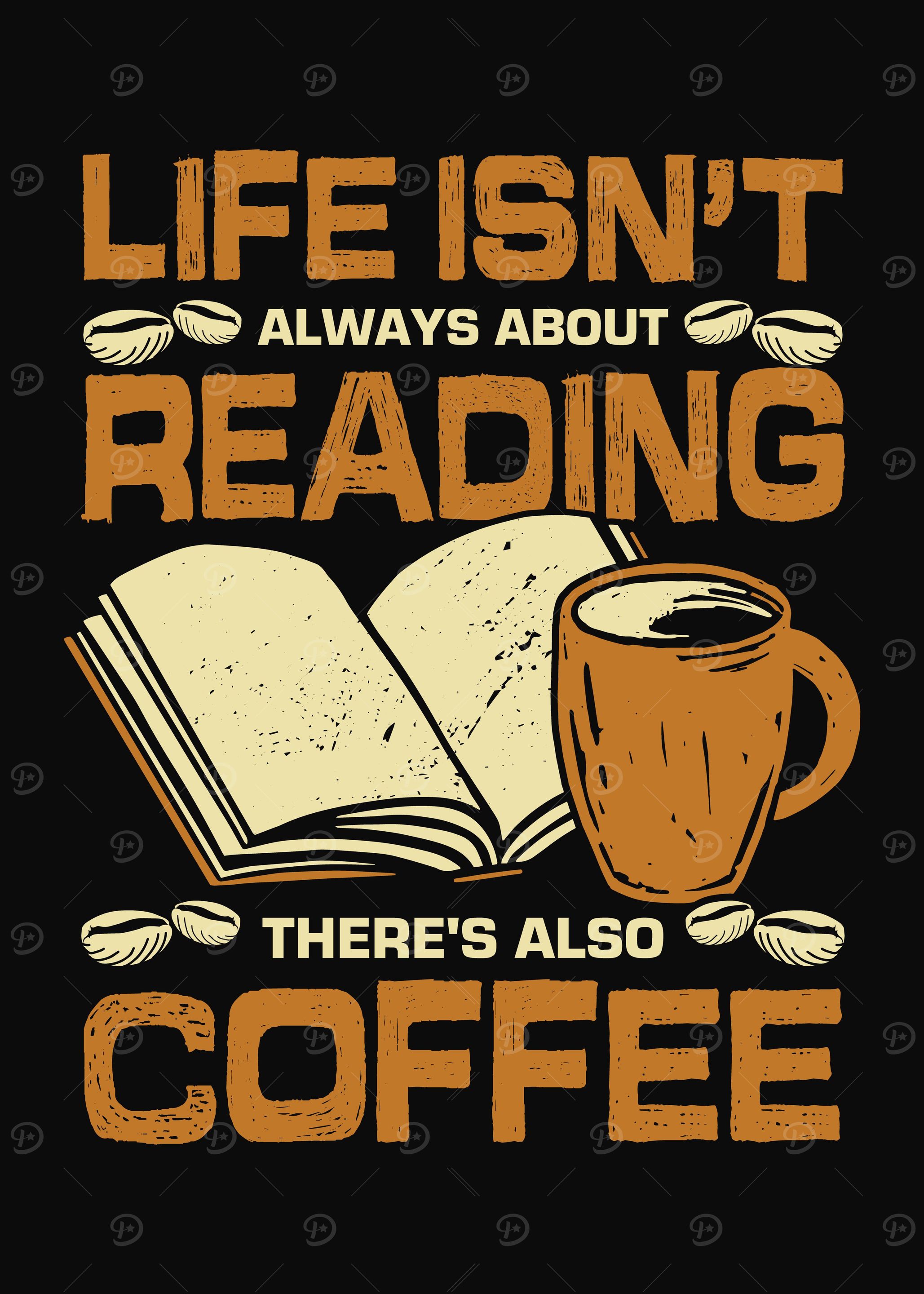 Book Coffee Lover Design
