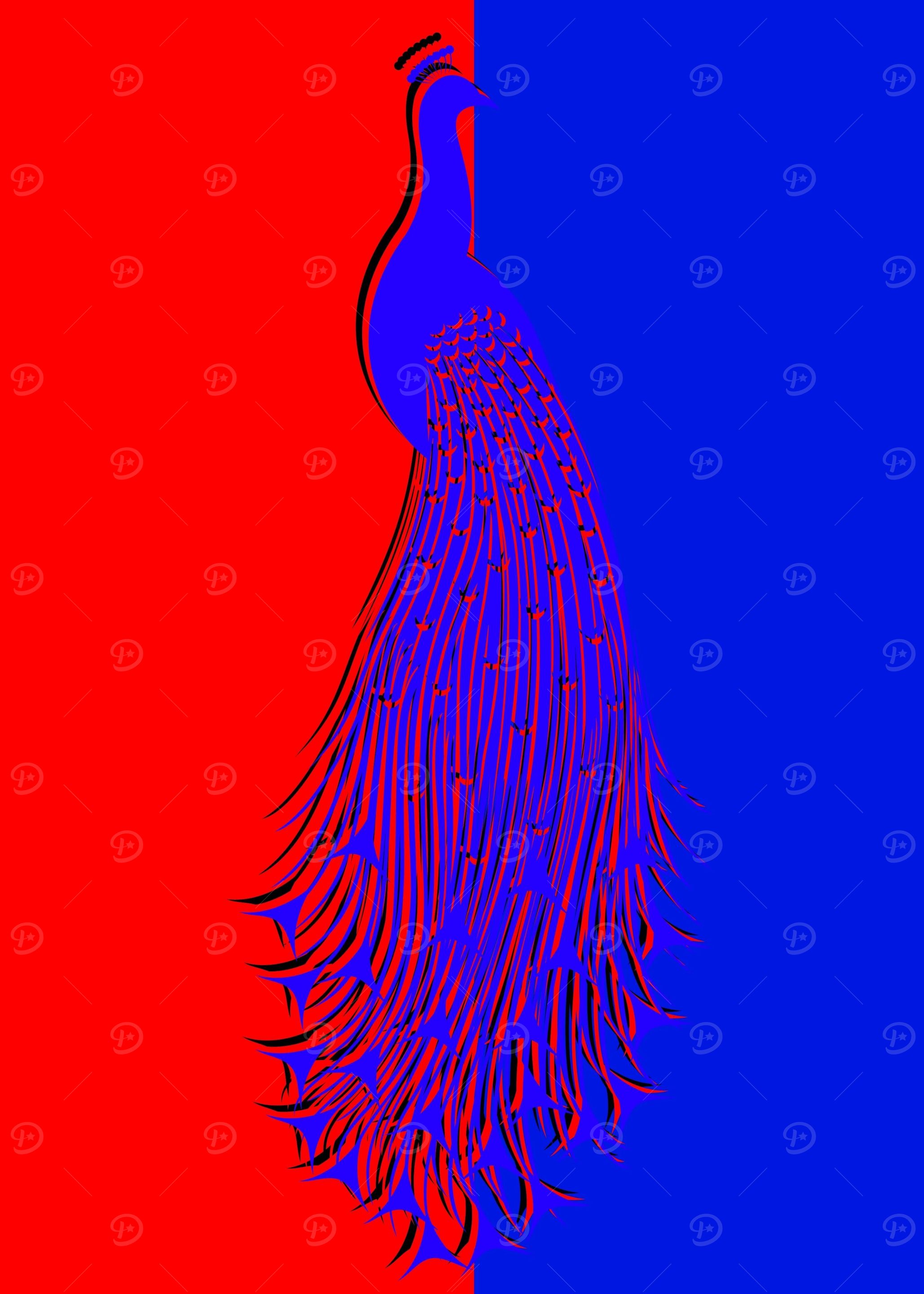 Peacock Design 3D