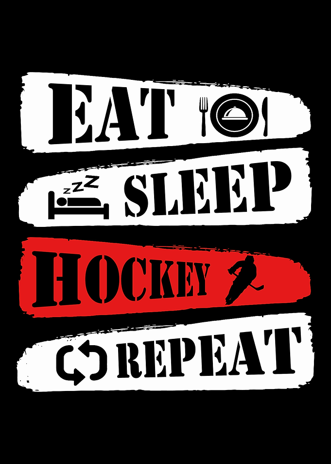 Funny Ice Hockey Player