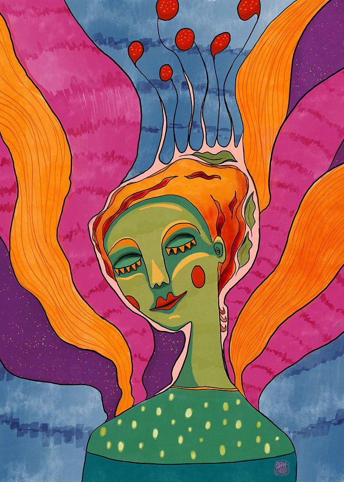 Flowery Woman
