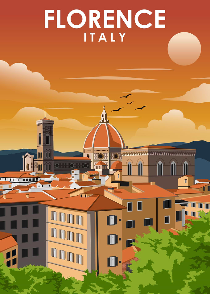 Florence Italy Travel Art