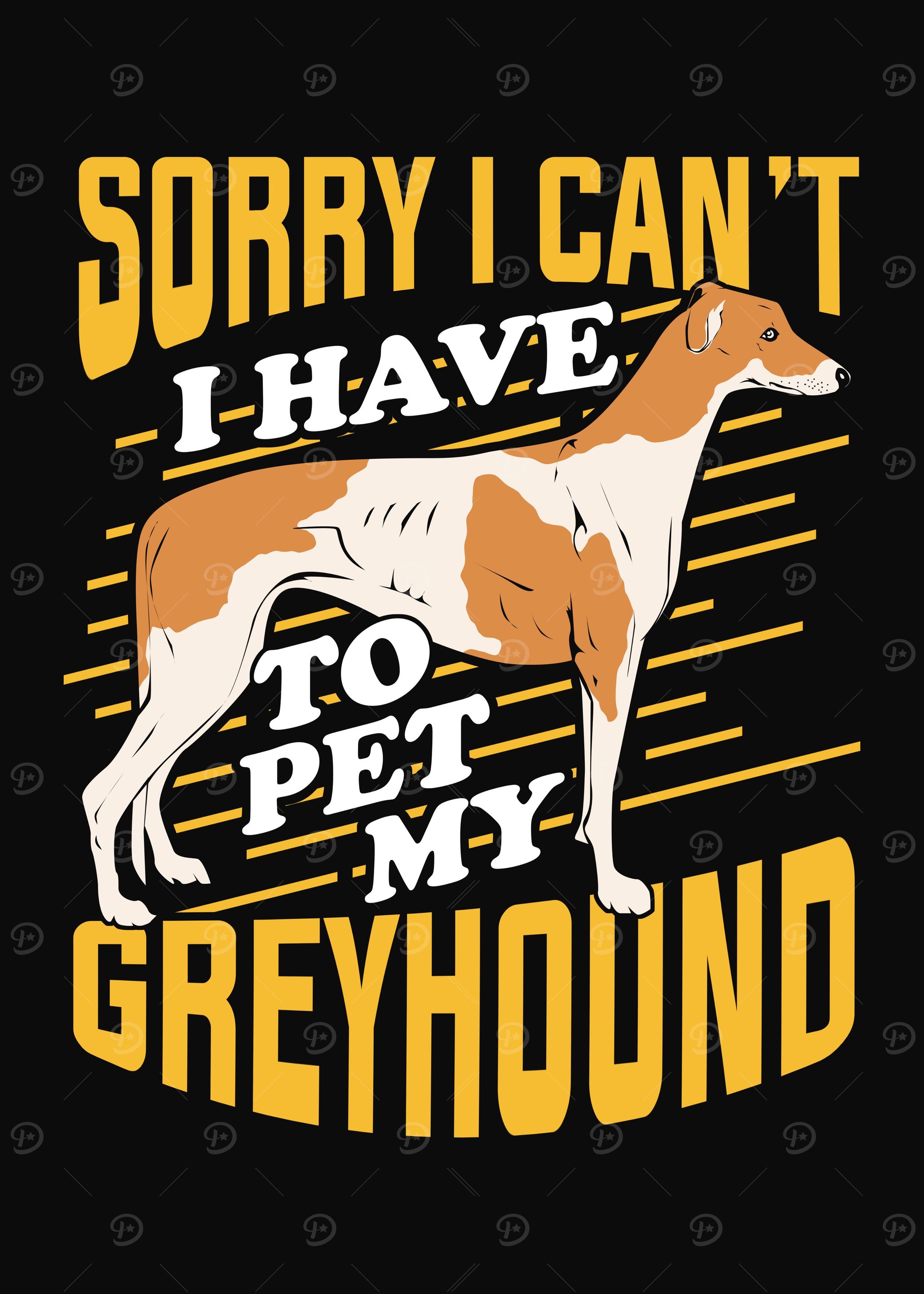 Greyhound Dog Design