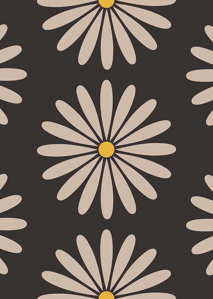 Neat Retro Floral 08