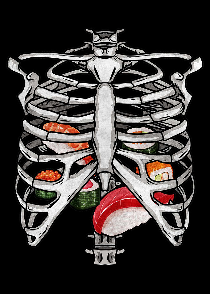 Skeleton Rib Cage Sushi