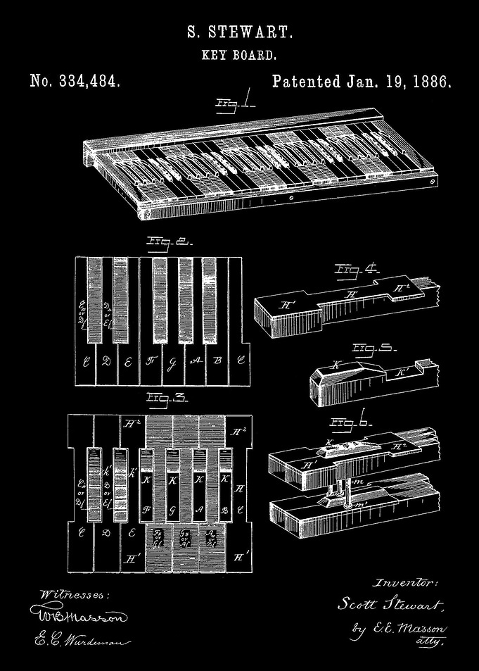 Piano Keyboard Blueprint