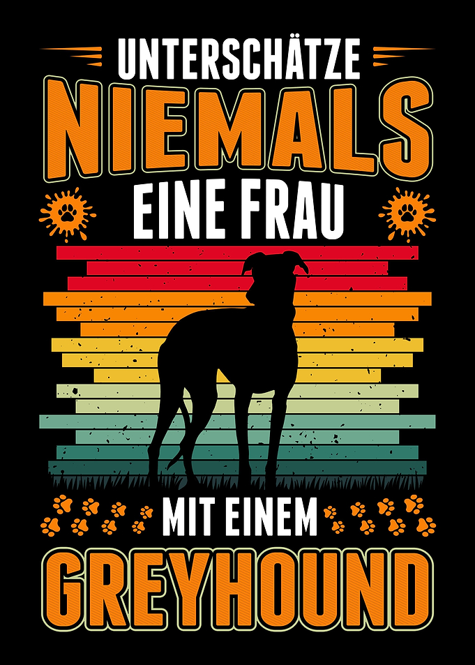 Greyhound Frau Britischer