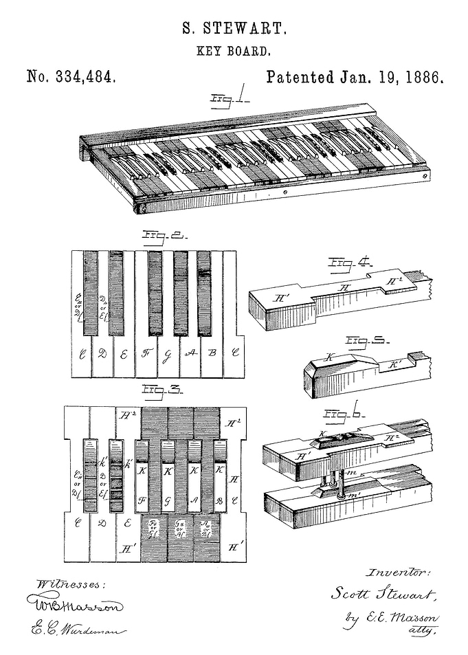 Piano Keyboard Blueprint