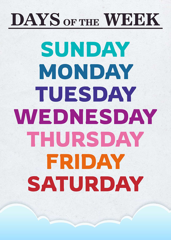 DAYS OF THE WEEK