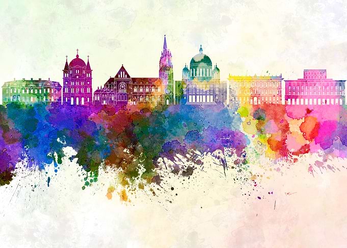 Lodz skyline