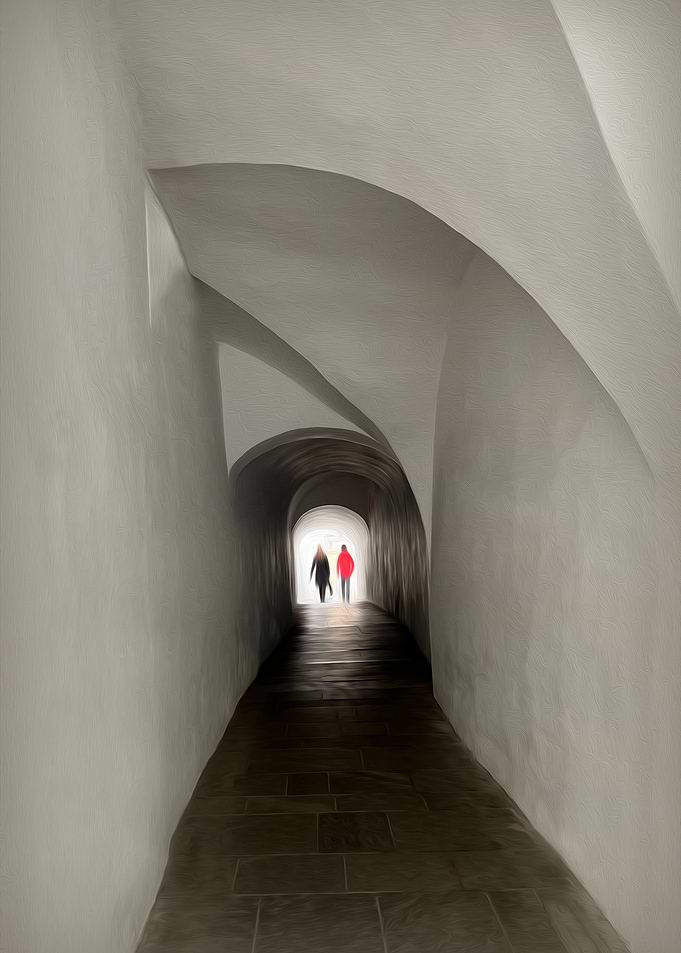 Crossing the tunnel