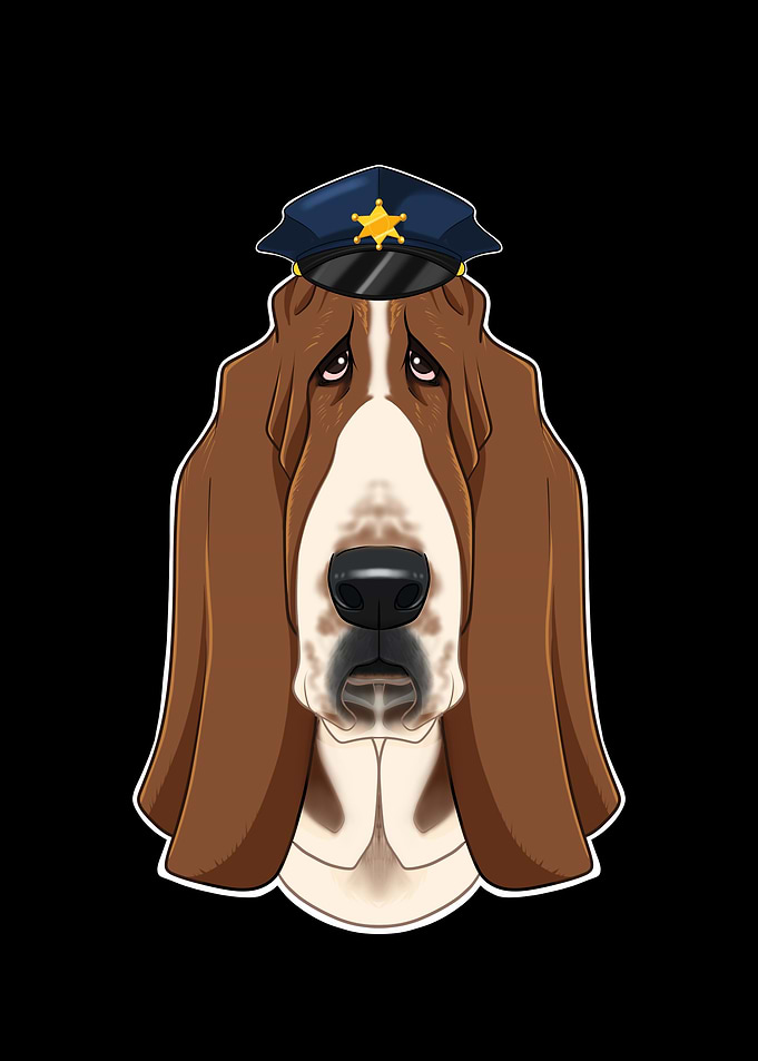 Police Basset Hound Canine