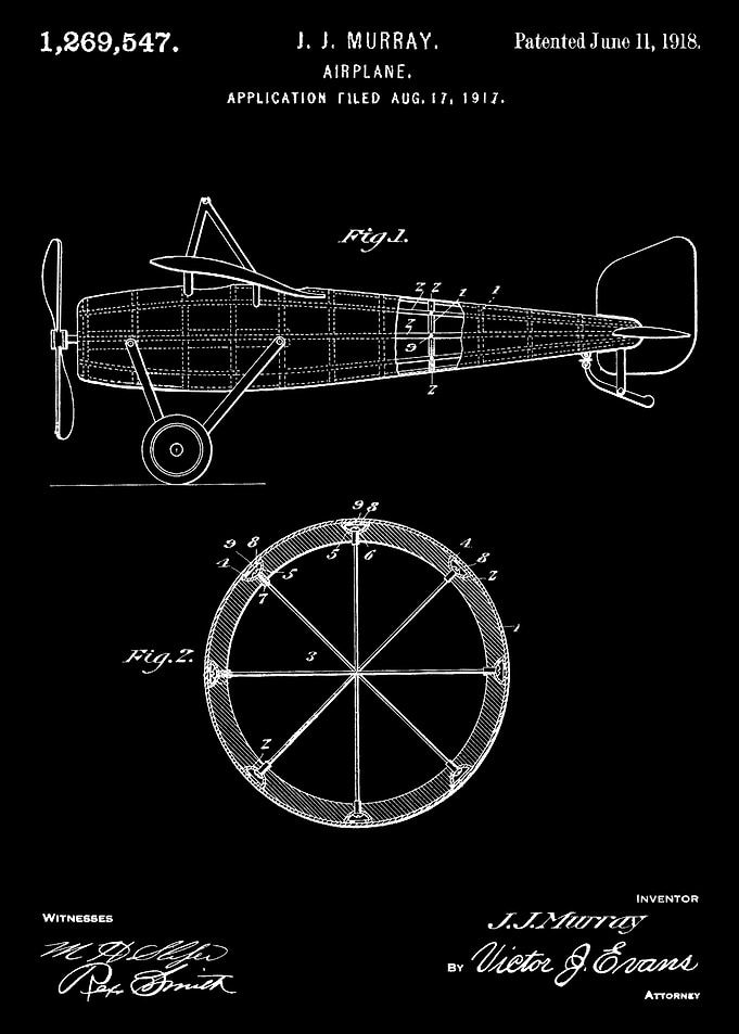 Airplane 1918 Blueprint