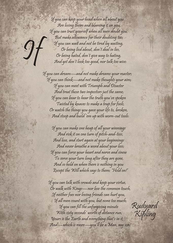 If Rudyard Kipling