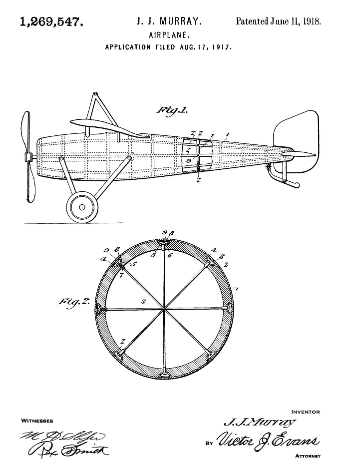 Airplane 1918 Blueprint