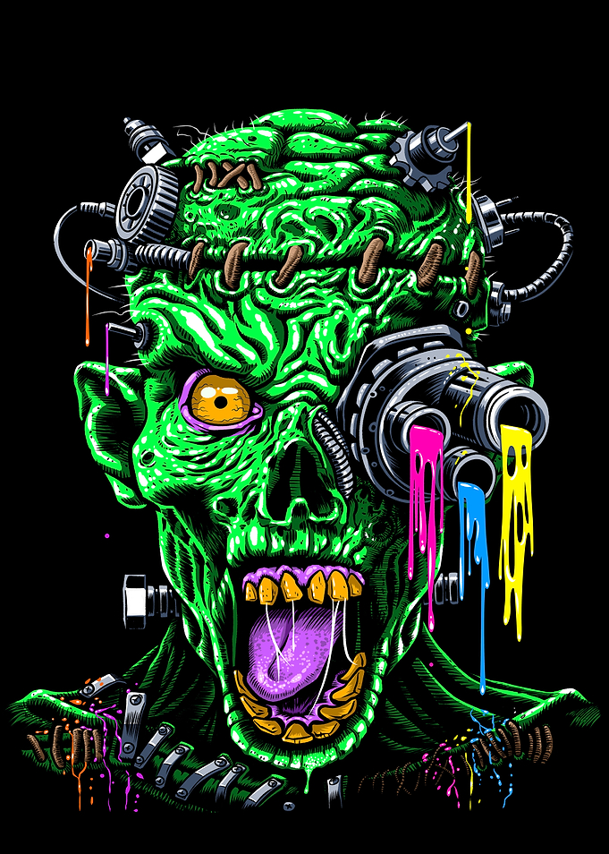Futuristic zombie