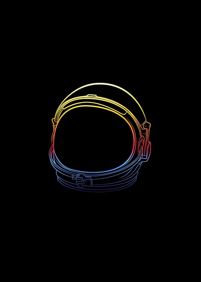 space helmet minimalist