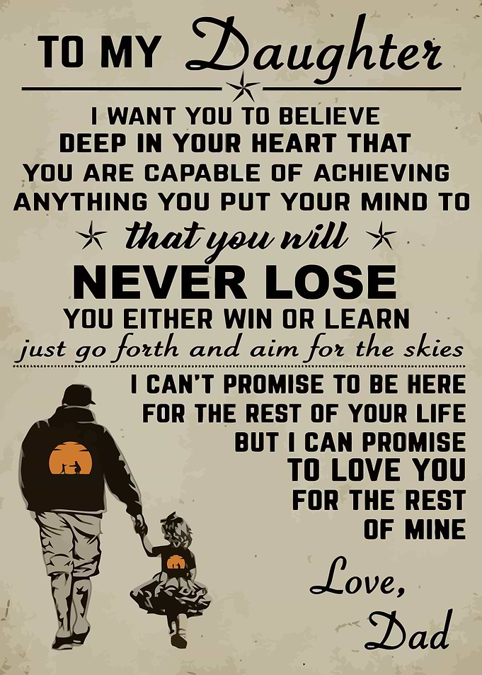 To My Daughter Gift