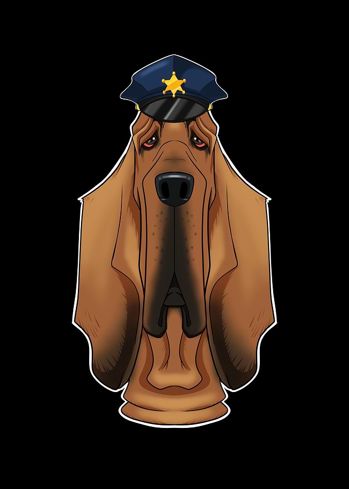 Police Bloodhound Canine