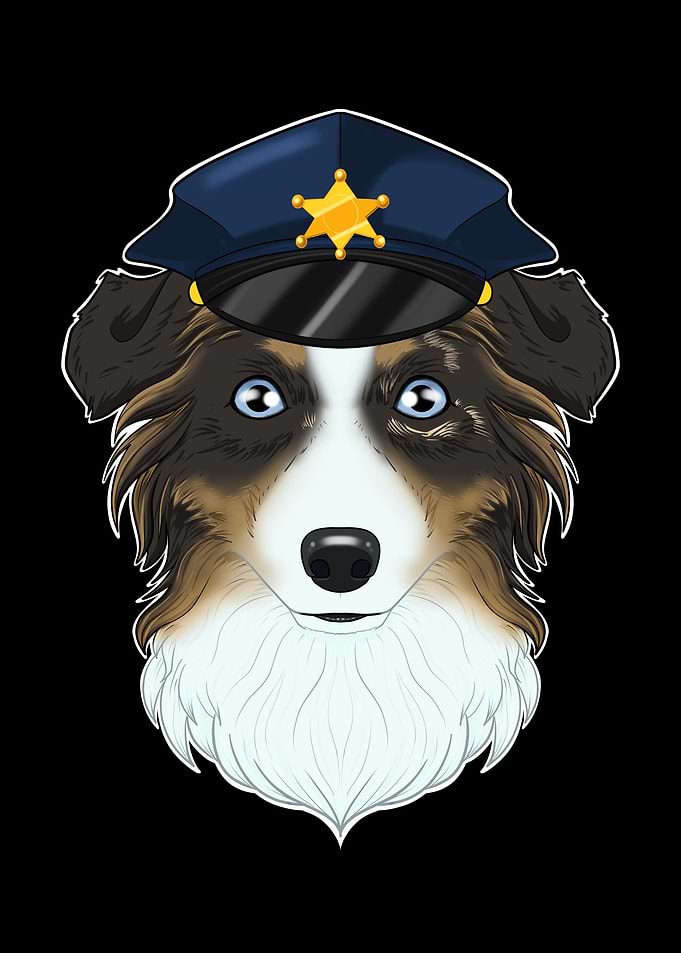 Police Australian Shepherd