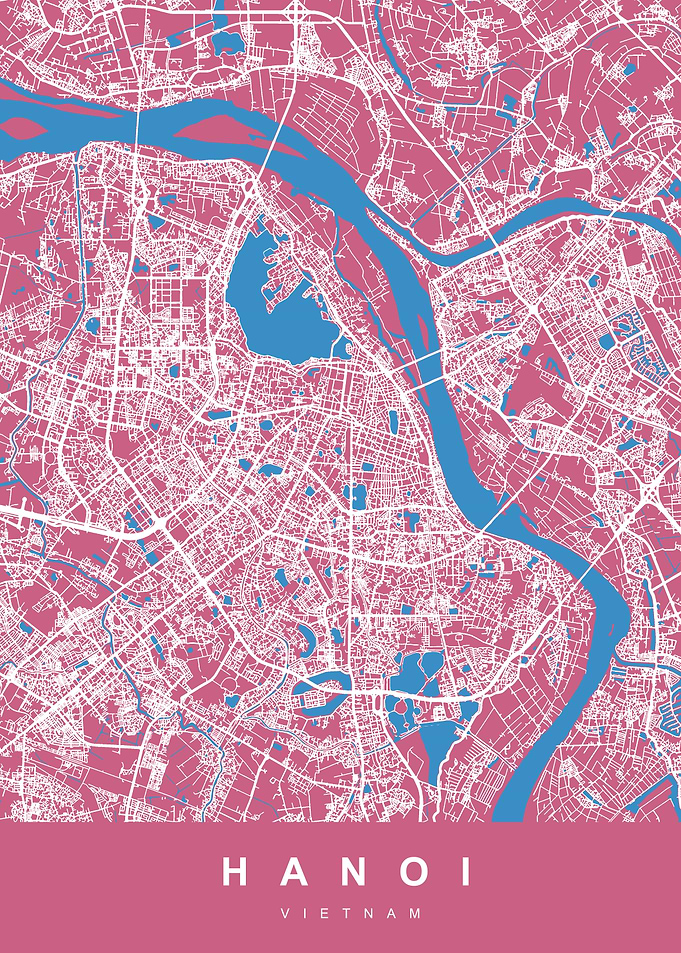 HANOI Map VIETNAM