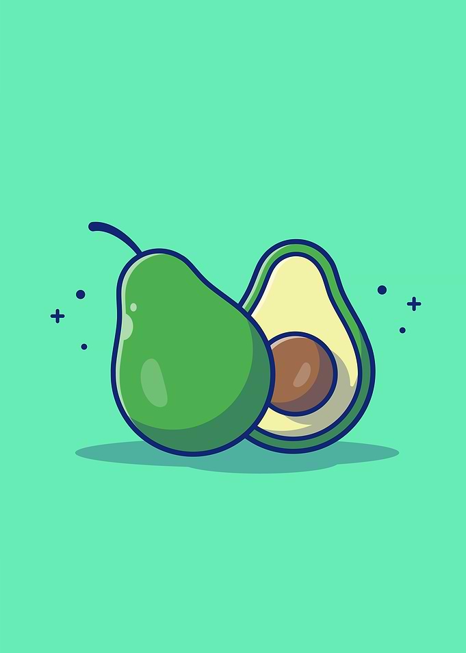 Avocado And Slices Avocado