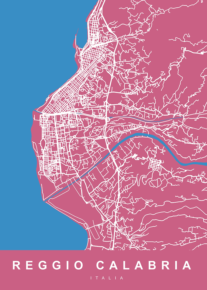 REGGIO CALABRIA Map ITALY