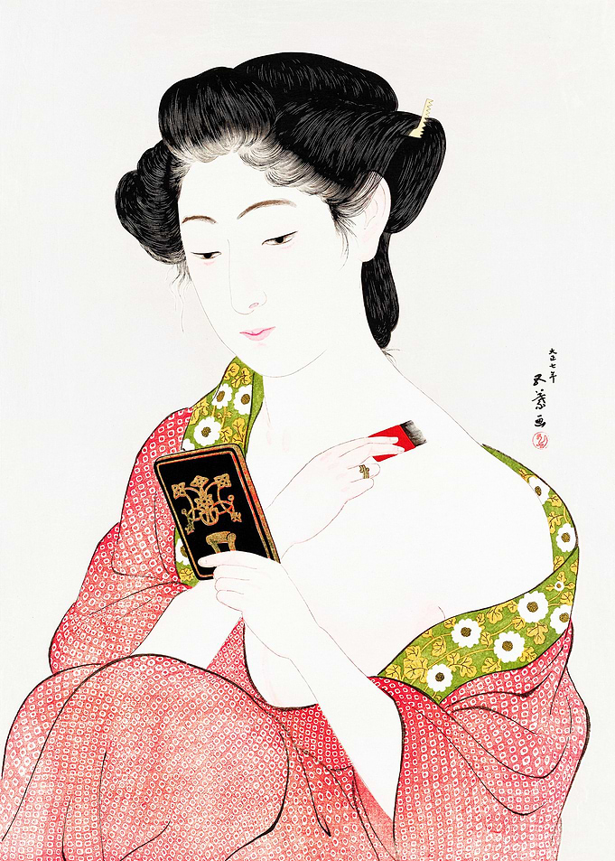 Woman Applying Powder
