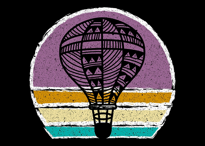 Retro Hot Air Balloon