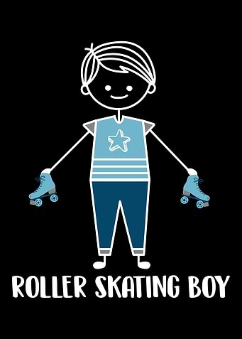 Roller Skating Skater Girl