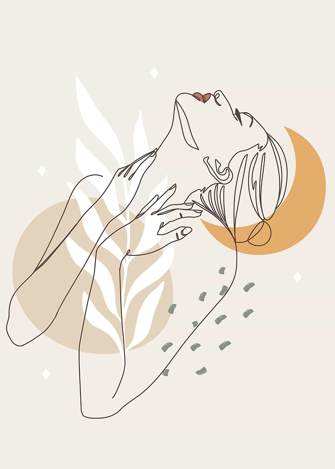 Erotic nordic woman pose