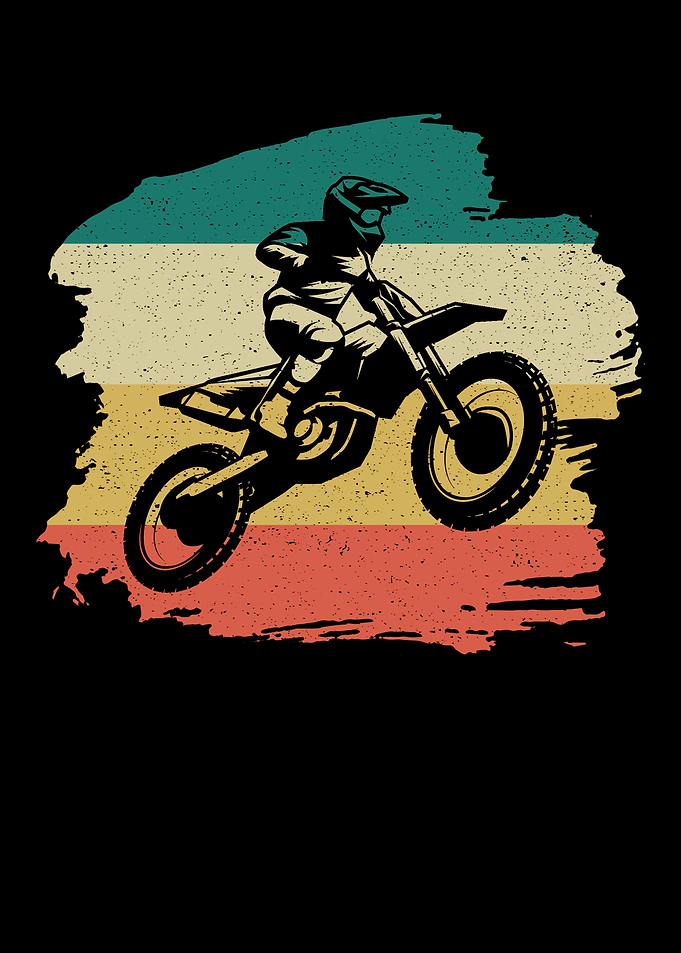 Motocross Retro Gift