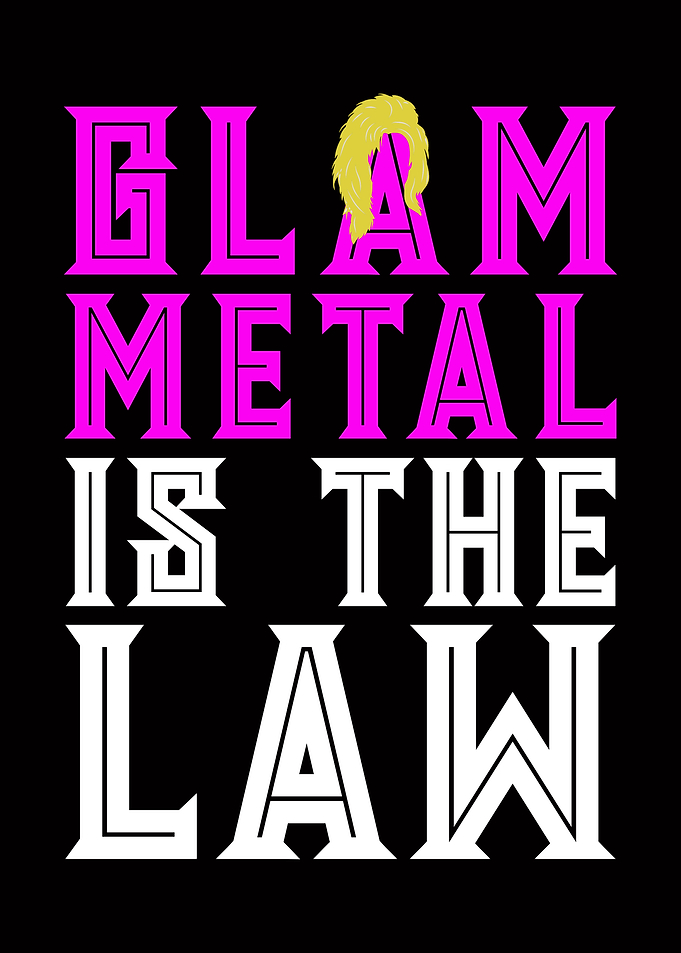 Wig GLAM METAL IS THE LAW